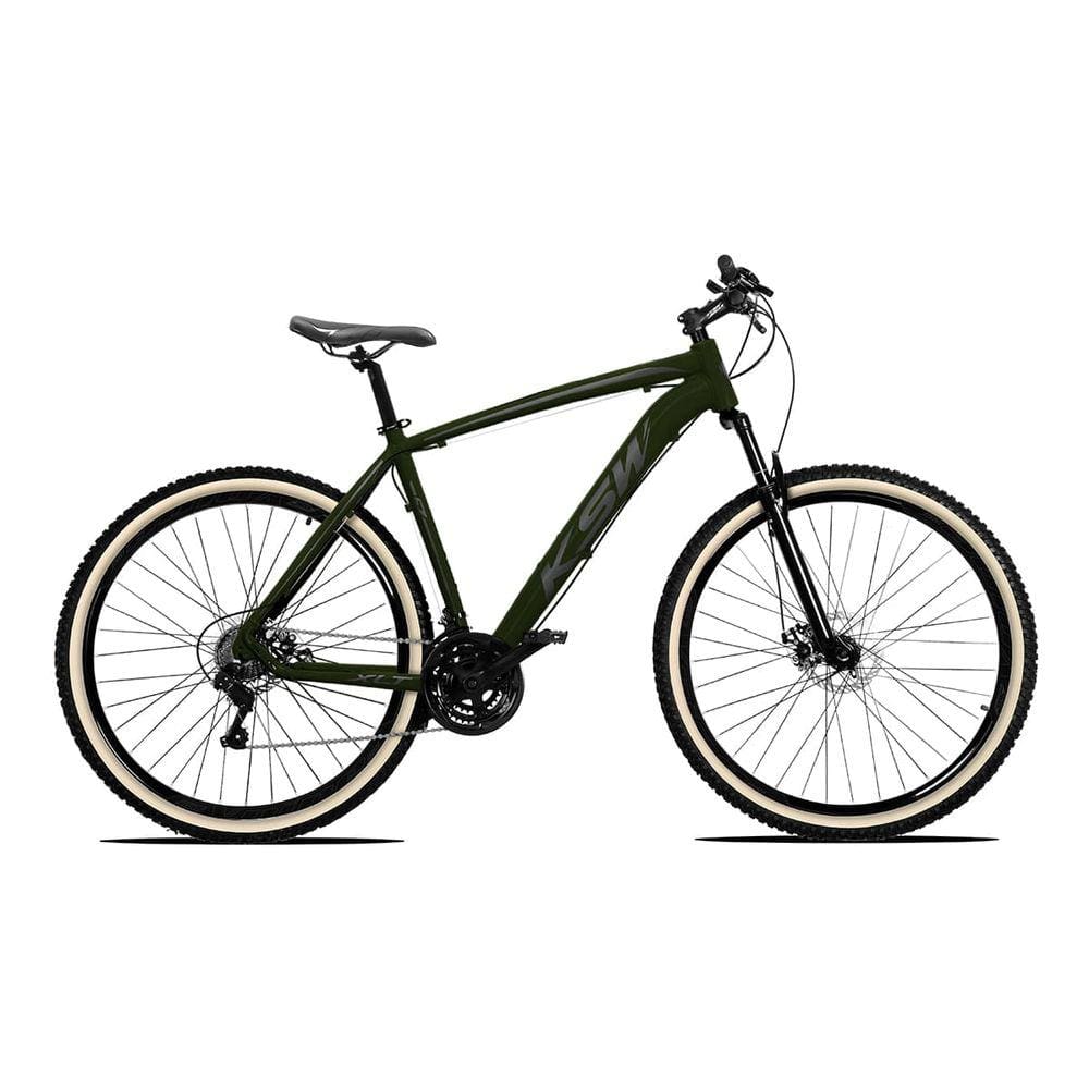 Bicicleta Aro 29 KSW 27v Freio Hidráulico k7 Trava no Guidão