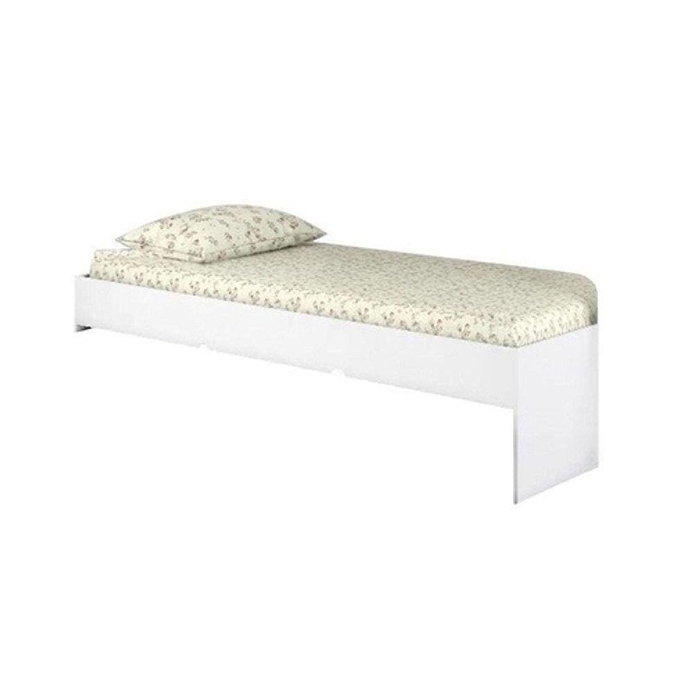 Cama Infantil ou Solteiro Chiara Cor Branco Brilho - Phoenix Baby