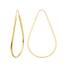 Brinco Ouro 18k Argola Gota Adulto Grande 3cm
