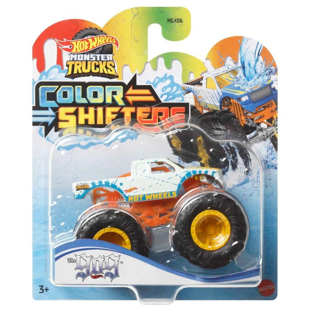 Hot Wheels Monster Trucks 1:64 Muda de Cor Na Agua Mattel - HGX06