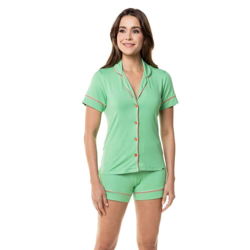 Pijama Paulienne Feminino Americano C/ Short Viscose 378.71