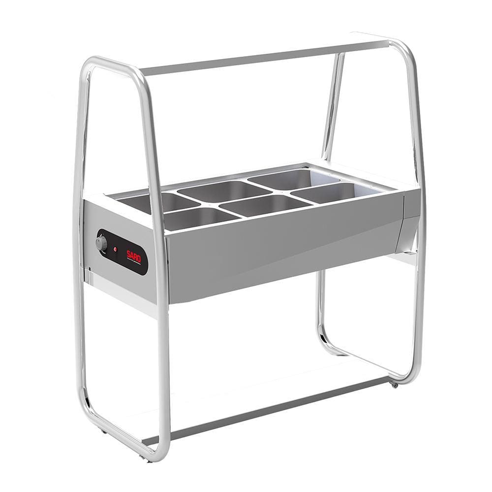 Buffet térmico Saro 6 cubas com tampa Inox 127V BF611