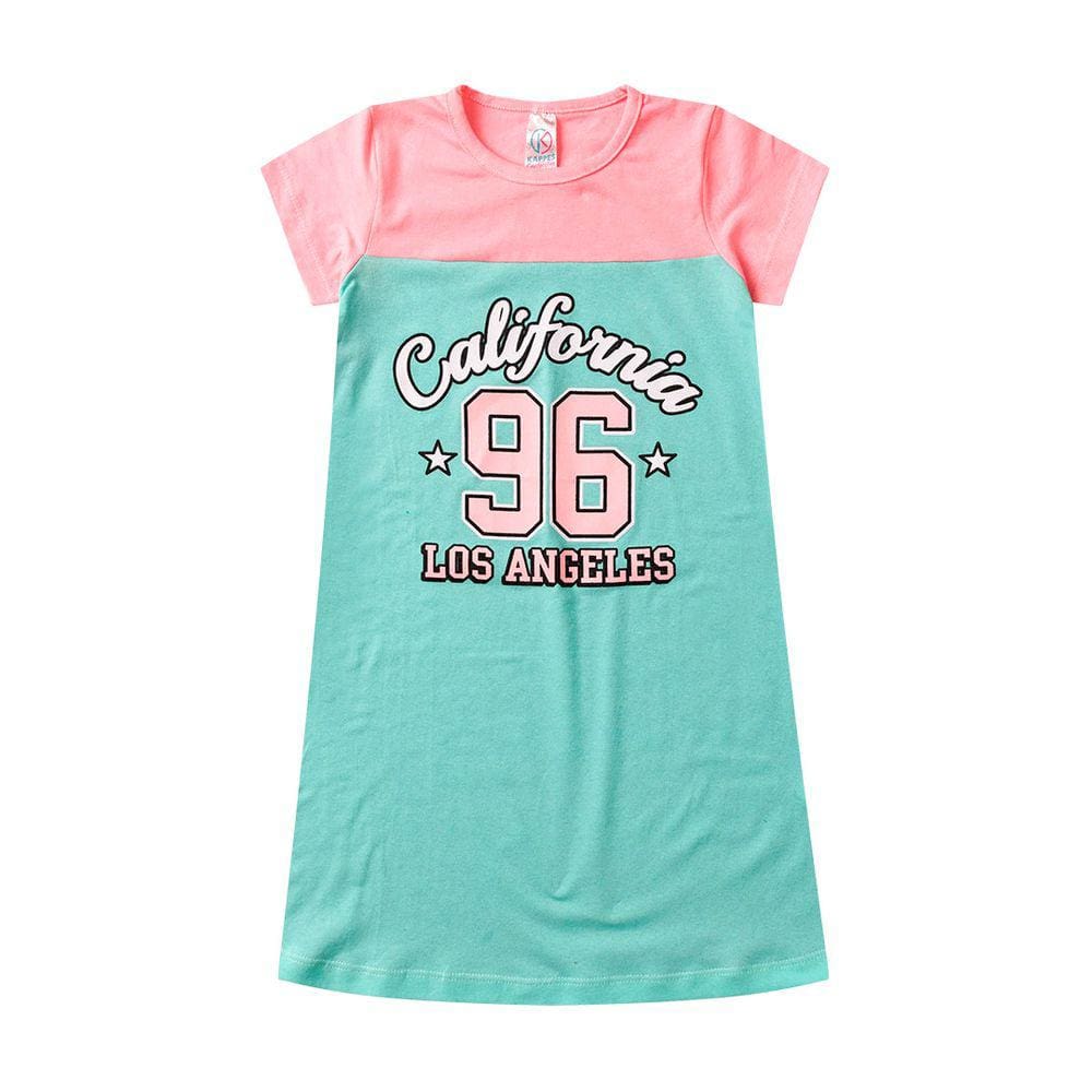Vestido Infantil Meninas Roupas de Verão Estampada