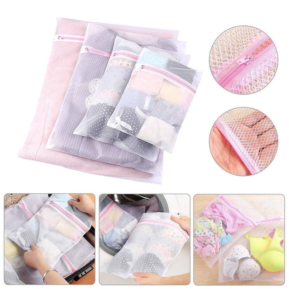 Kit 3 Sacos Para Lavar Roupas Pequeno Médio Grande Pratico