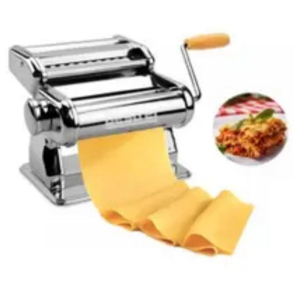 Máquina Fazer Macarrão Massas Caseiro Abrir Fresca Cortar