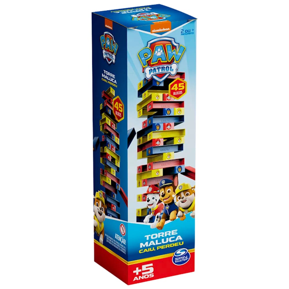 Jogo Infantil Torre Maluca Patrulha Canina Grow
