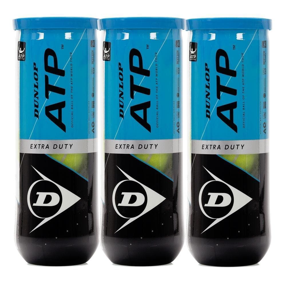 Bola de Tênis Dunlop ATP - Pack com 3 tubos