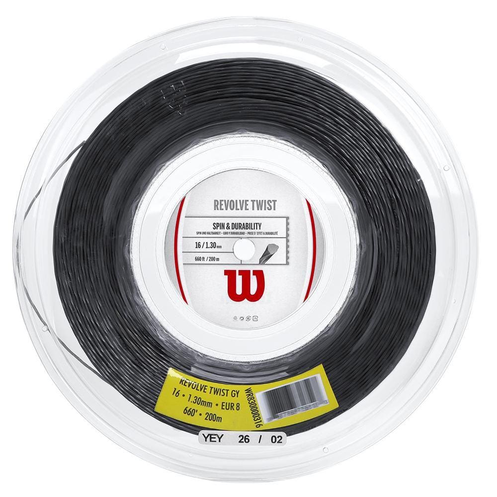 Corda Wilson Revolve Twist 16L 1.30mm Preta - Rolo com 200 metros