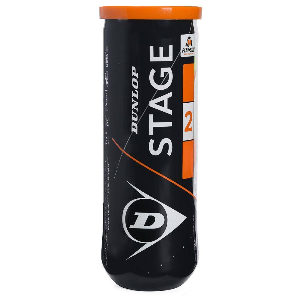 Bola de Tênis e Beach Tennis Dunlop Stage 2 Laranja