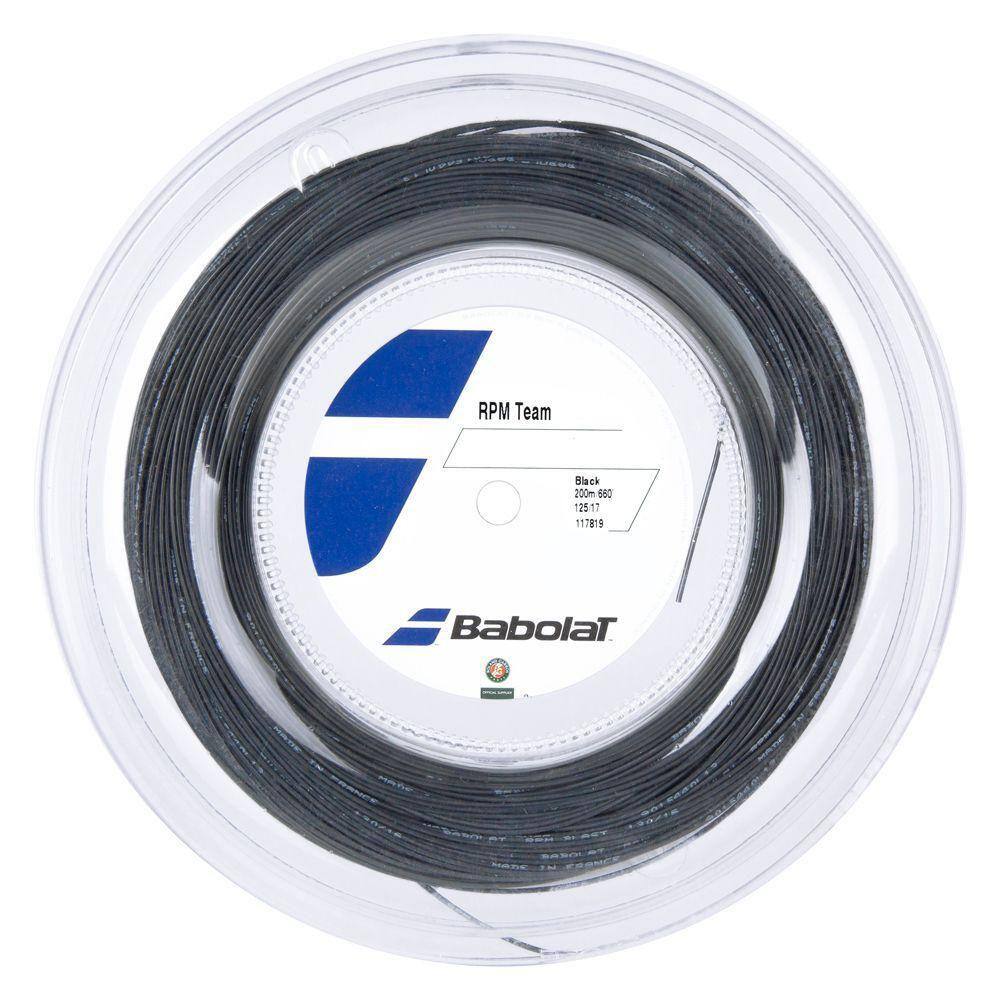 Corda Babolat RPM Team 17L 1.25mm Preta Rolo com 200 metros