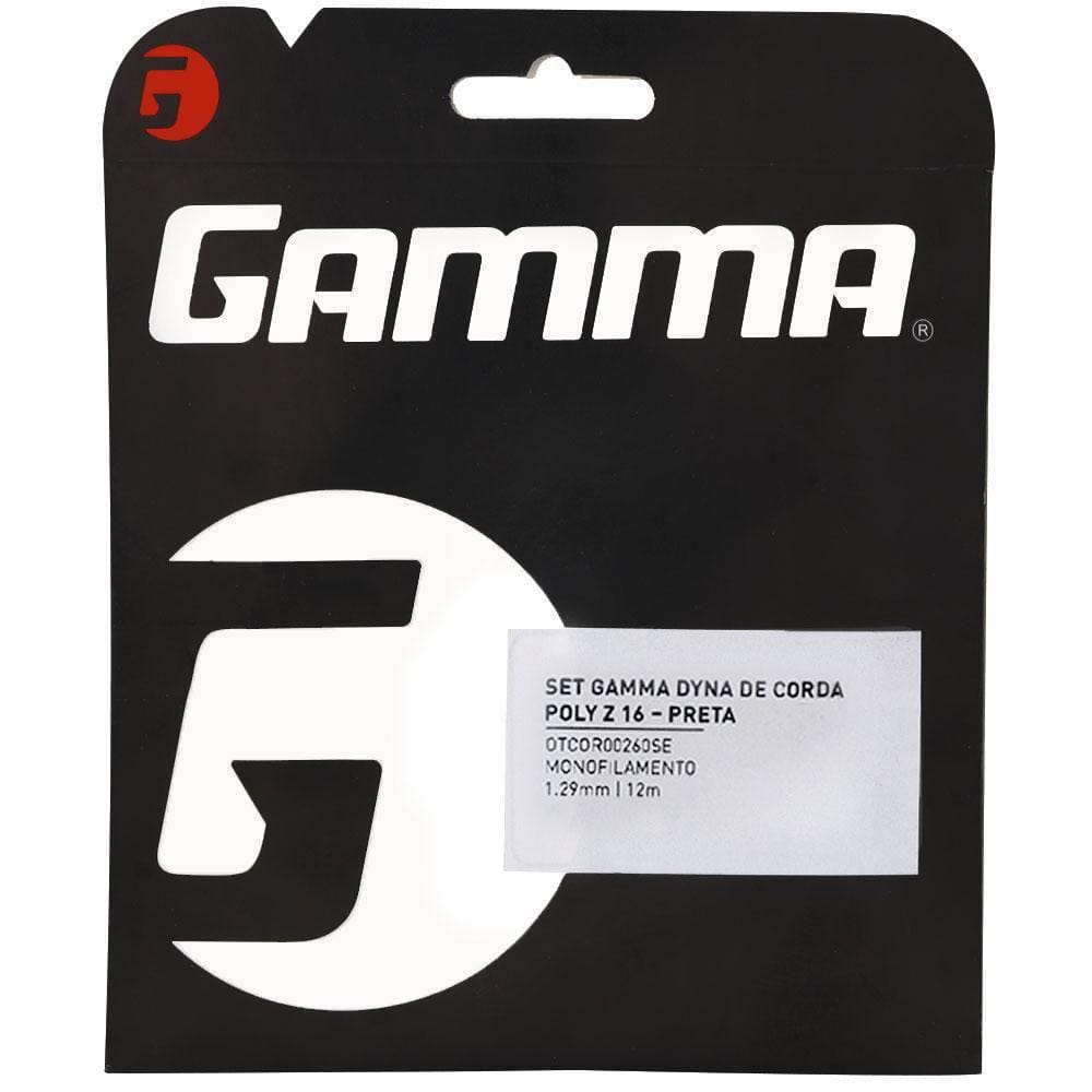 Corda Gamma Dyna Poly Z 16L 1.29mm Preta - Set Individual