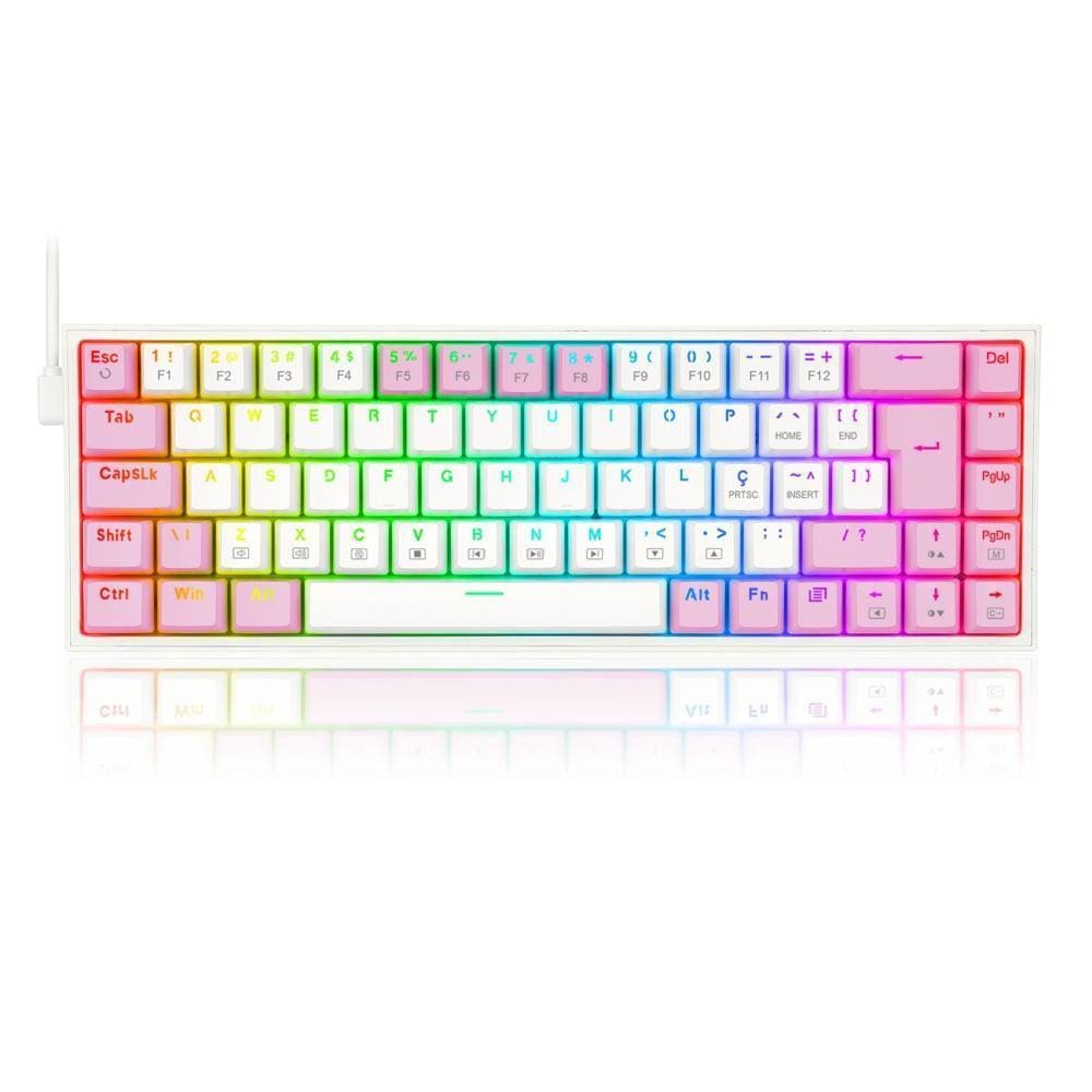 Teclado Mecanico Gamer Castor Rgb Switch Blue Redragon