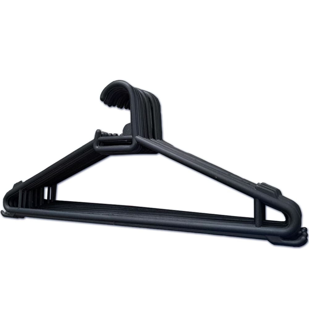 Kit 5 Cabides Adulto Organizador Resistente Preto