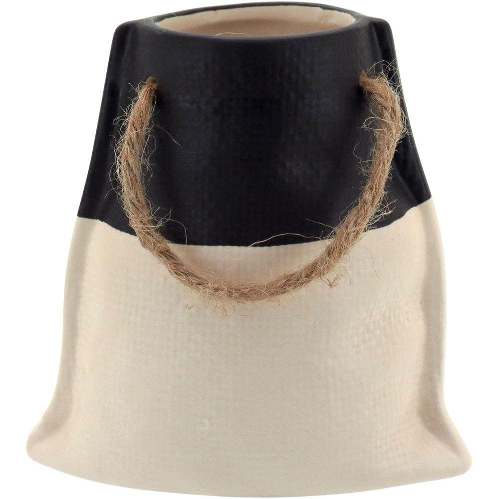 VASO 12x13x8cm CERÂMICA BRANCO