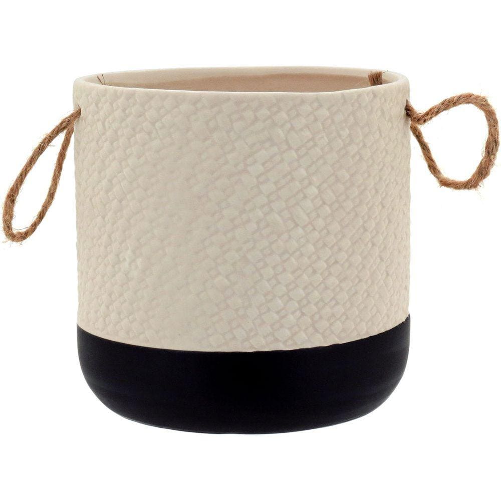 CACHEPÔ 15x15x15cm CERÂMICA BRANCO