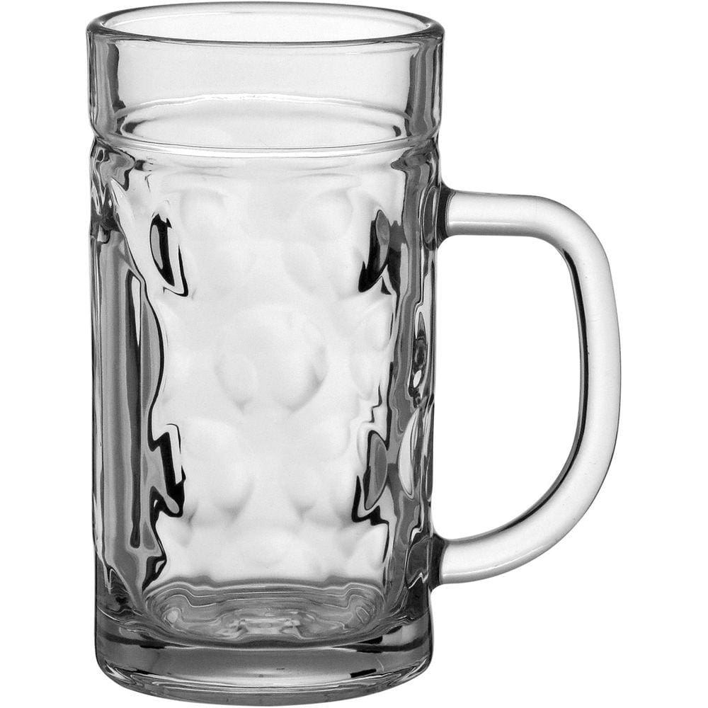 CANECA CERVEJA 15x12x5cm 570ml VIDRO TRANSP