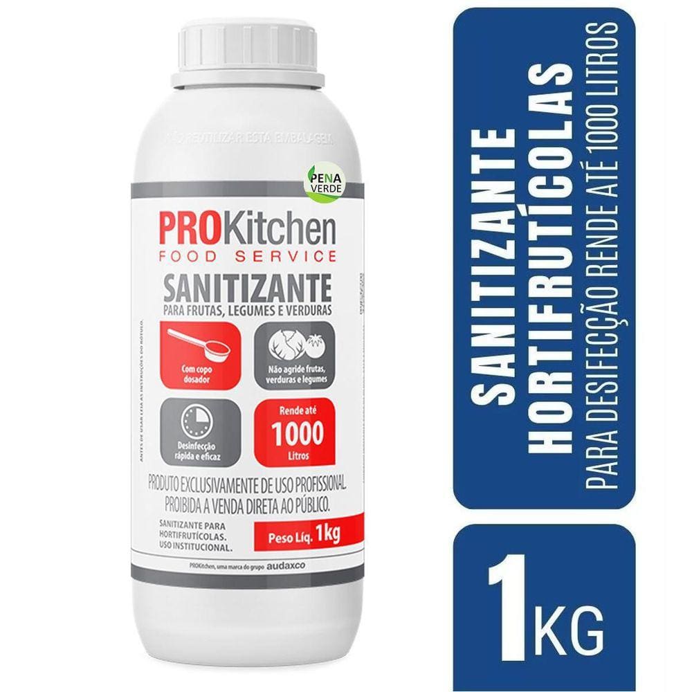Sanitizante Frutas Verduras Legumes 1Kg Prokitchen Audax