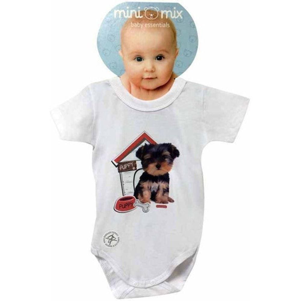 Body Manga Curta Mini Mix Puppy Dog Gbaby - G