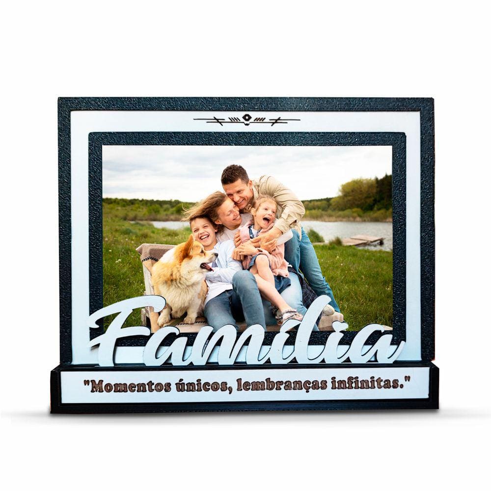 Porta Retrato Decoração Moderna Sala Modelo Família 10x15