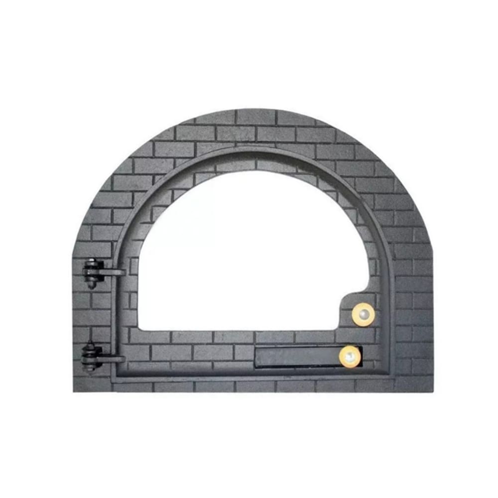 Porta Iglu Ferro Fundido Com Vidro