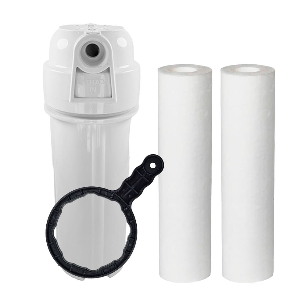 Filtro Cavalete Caixa Dágua 2 Refil Polipropileno Tira Areia