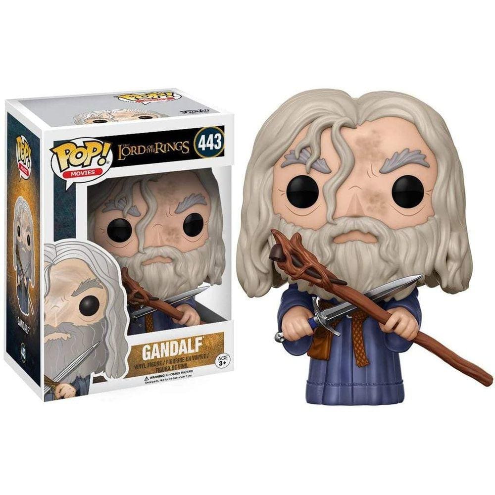 Funko POP Filmes O Senhor dos Anéis Gandalf Figura de Ação Natural, Padrão