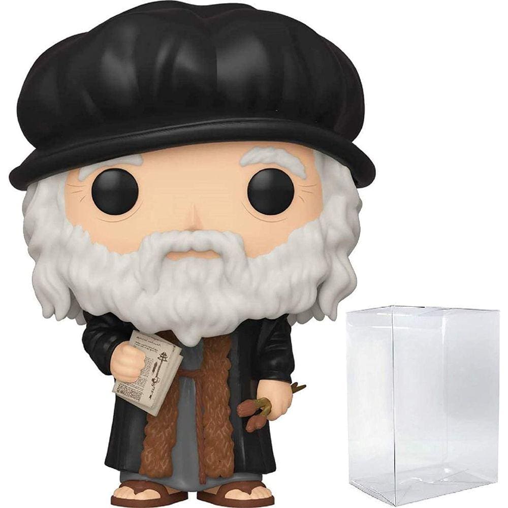 Leonardo Da Vinci Ícones Pop: História Figura em vinil (inclui caixa protetora de caixa pop compatível)