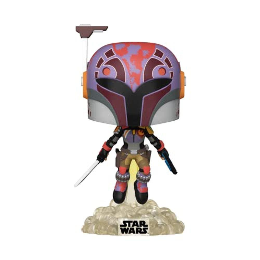 Funko Pop! Sabine Wren com Darksaber, Série Power of The Galaxy, Exclusivo da Amazon