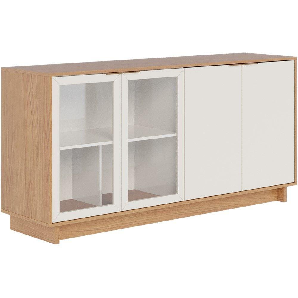 Buffet Bancada 160 cm 4 Portas V1524 Freijo Off White CLB