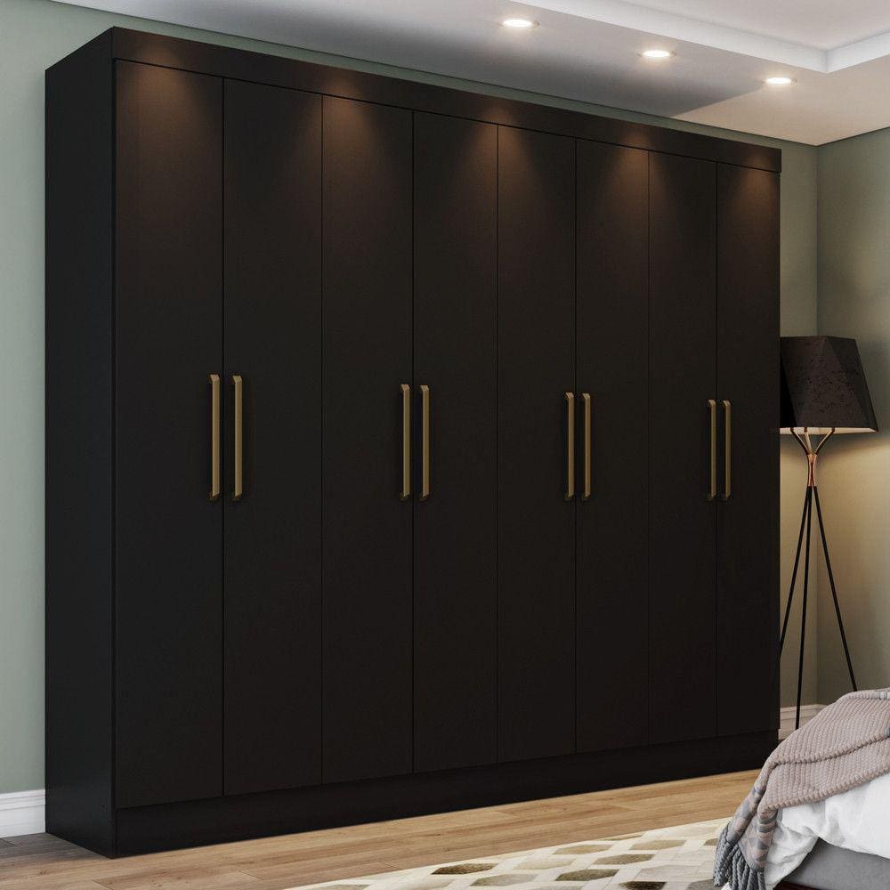 Guarda Roupa Casal 8 Portas 4 Gavetas Malibu Casa 812