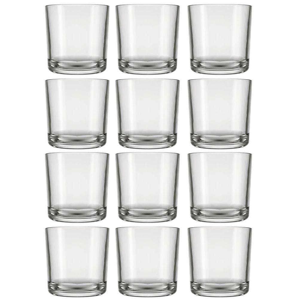 Jogo de 12 Copos de Vidro para Whisky Bar Rocks 265ml Nadir Figueiredo