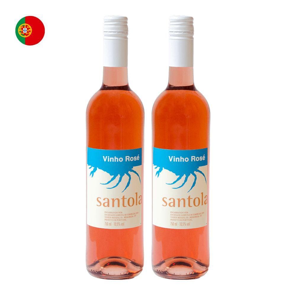 Kit 2 Vinhos Santola Rosé Portugal 750ml