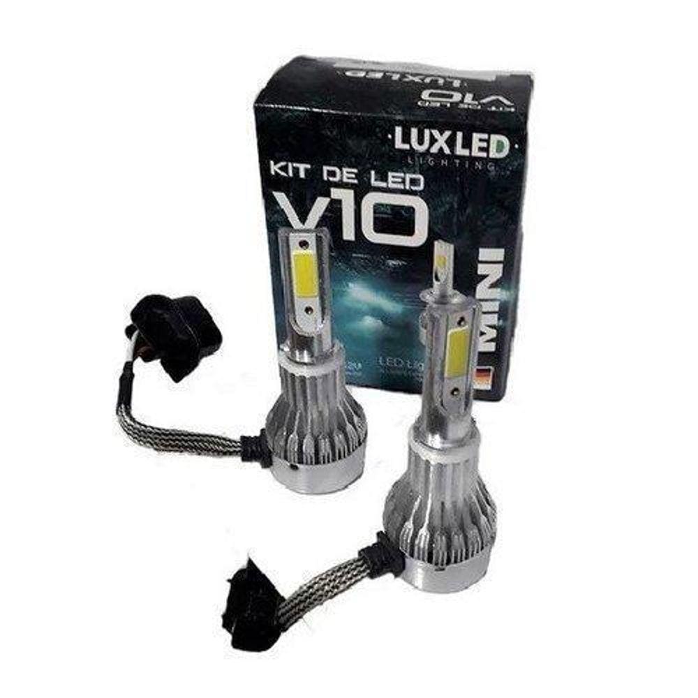 Kit Lâmpada De Led H13 Automotivo 30W V10 Luxled