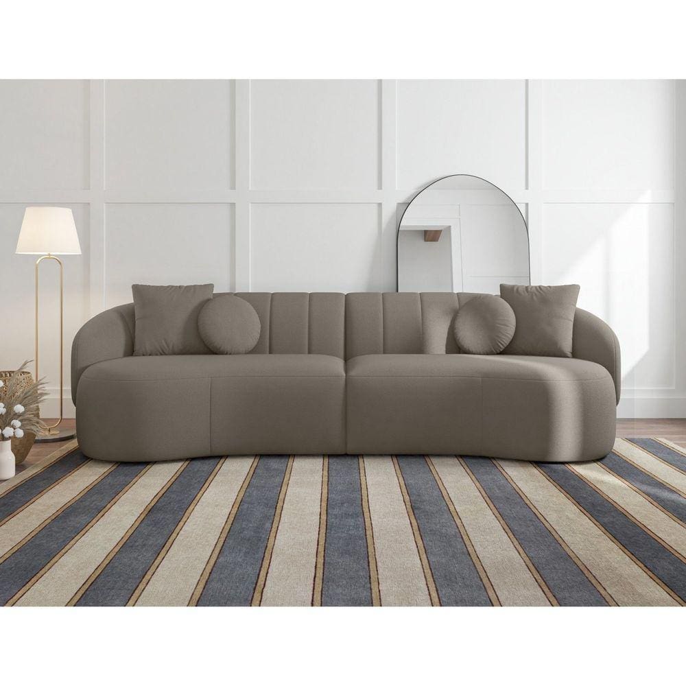 Sofá 4 Lugares 280cm Lua Yescasa  Cinza