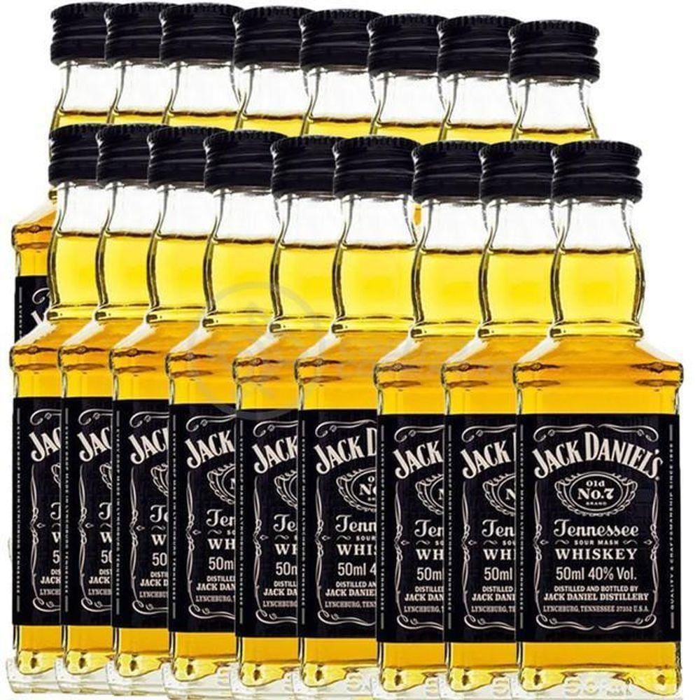 Kit 17 Miniatura Whisky Uísque Jack Daniels Nº7 50Ml