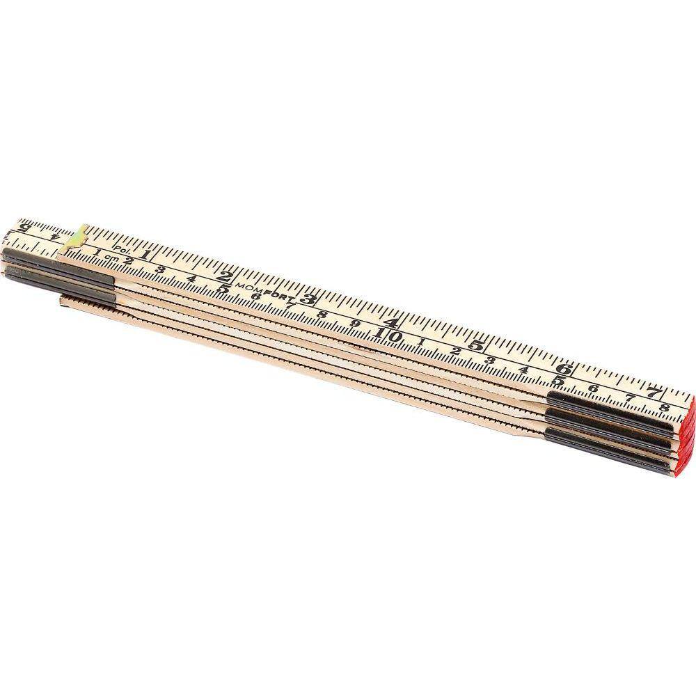 Escala Madeira Natural um Metro Bege Momfort