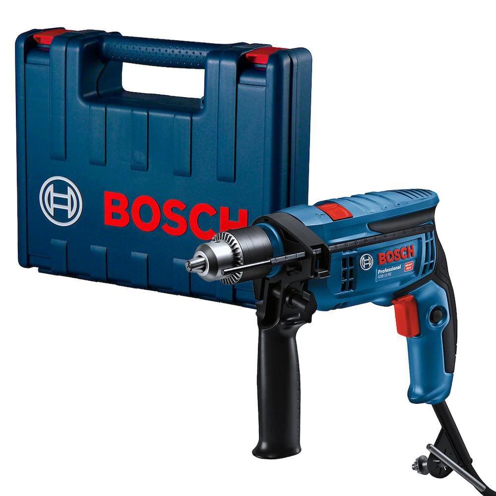 Furadeira de Impacto GSB 13 RE 750W com Maleta 127V Azul Bosch