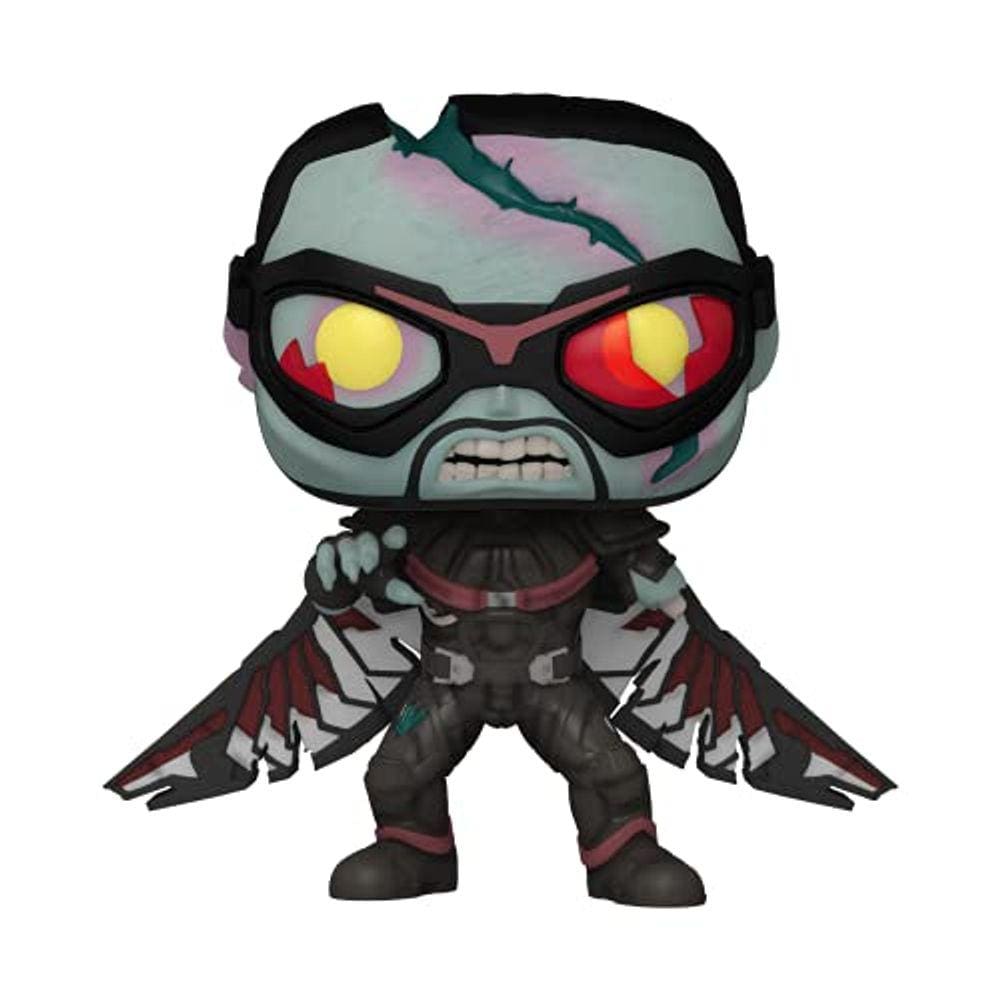 Funko POP Marvel: E se? - Zombie Falcon, Multicolorido, Padrão, (57377)