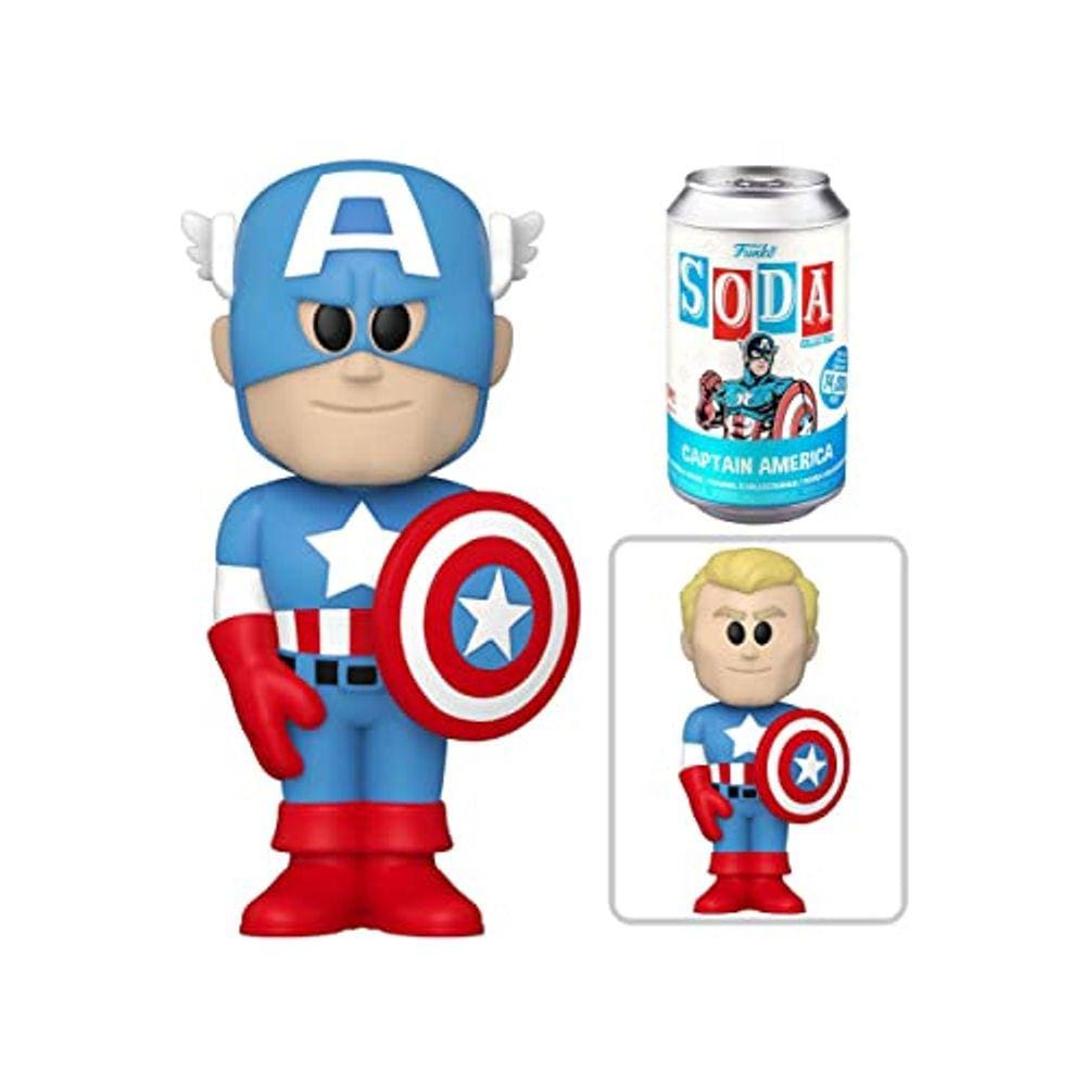 Refrigerante de vinil Funko Captain America (Marvel)