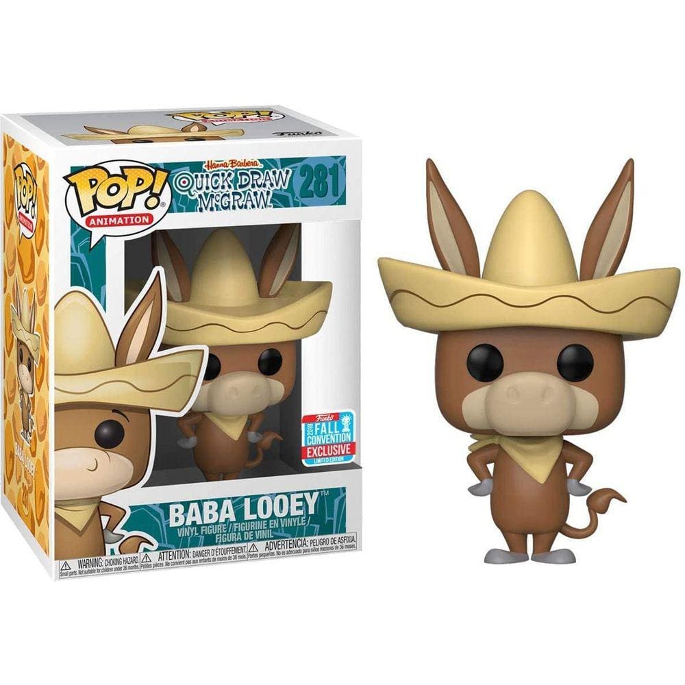Hanna-Barbera Quick Draw McGraw Funko POP! Animação Baba Looey Figura exclusiva de vinil #281