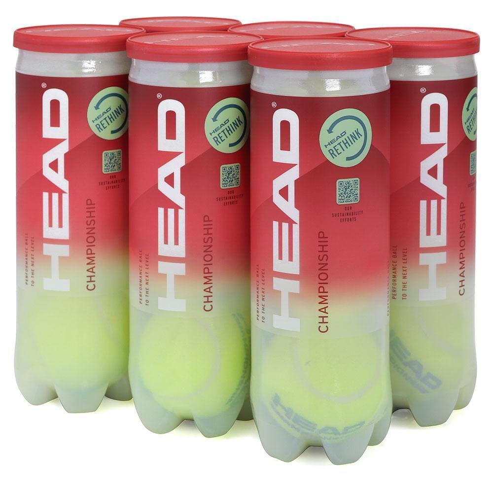 Bola de Tênis Head Championship Pack com 6 Tubos