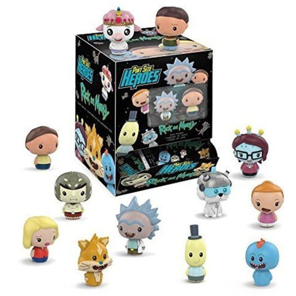 Funko Pint Size Heroes: Rick & Morty - Rick & Morty (One Mystery Figure) Brinquedo Colecionável