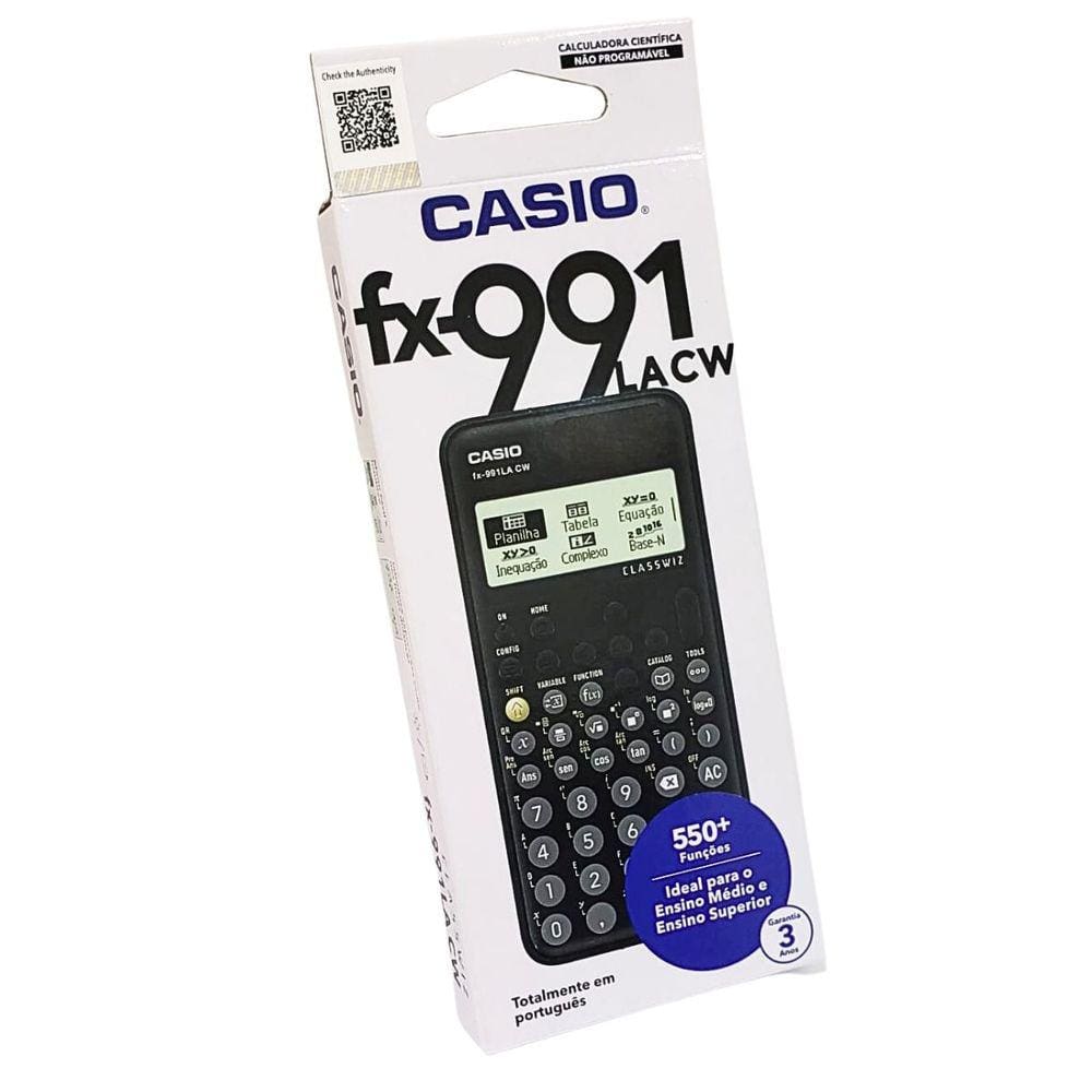 Calculadora Científica Casio C/ 417 Funções, Visor De 4 Linhas Fx-991esplus