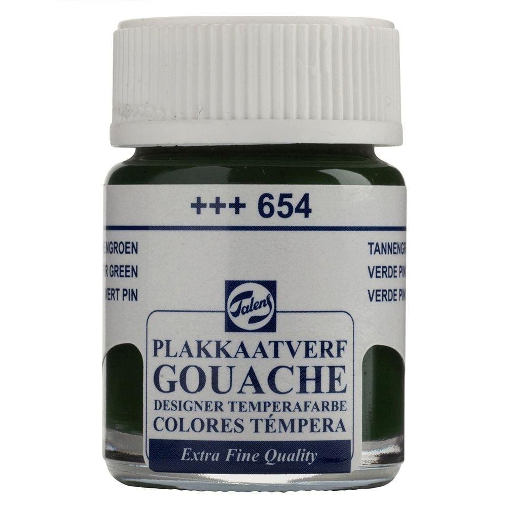 Tinta Gouache Extra Fine 654 Fir Green 16ml Talens 08166542