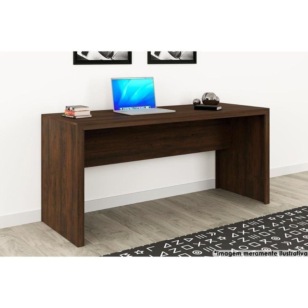 Mesa Secretária Escritório Me4109 Rústico - Tecno Mobili