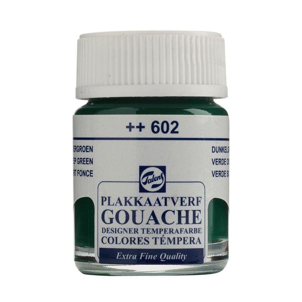 Tinta Gouache Extra Fine 602 Deep Green 16ml Talens 08166022