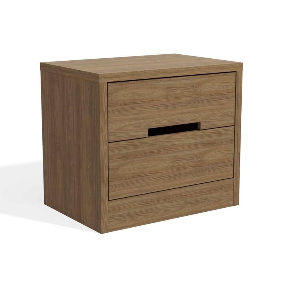Mesa Cabeceira Infantil S822 C/ 2 Gavetas Nogueira - Kappesberg