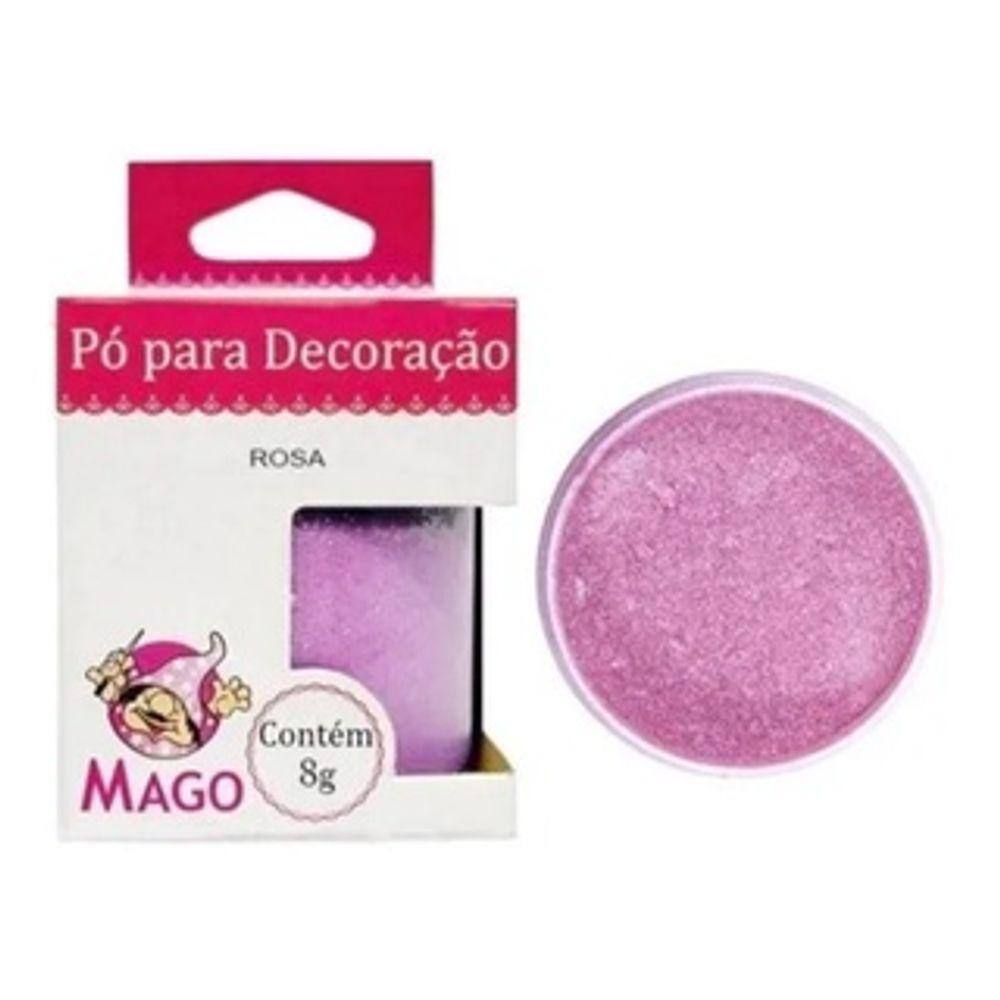 Pó Para Decoração Comestível Mago Rosa 8gr