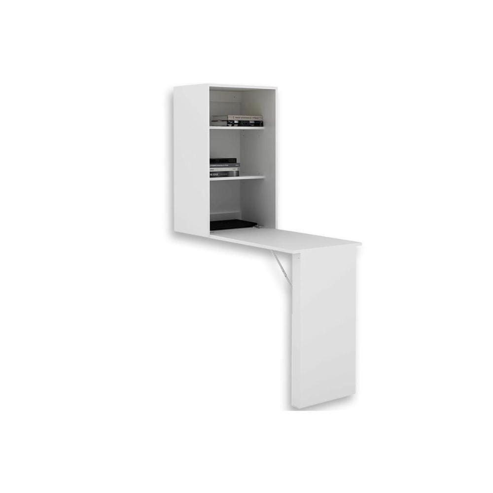 Armário Multiuso Lavanderia Am3106 C/ Mesa Retrátil E 2 Prateleiras Branco Tecno Mobili