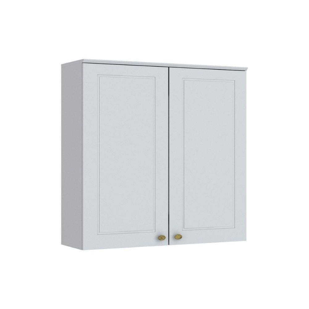 Armário Aéreo P/ Cozinha Americana C/ 2 Portas 80cm Branco - Henn